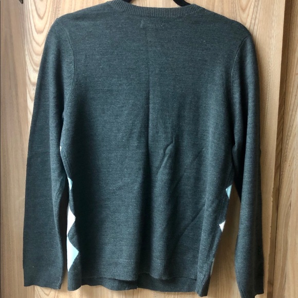 Croft&Barrow Cardigan Sweater Argyle Print - Picture 3 of 8